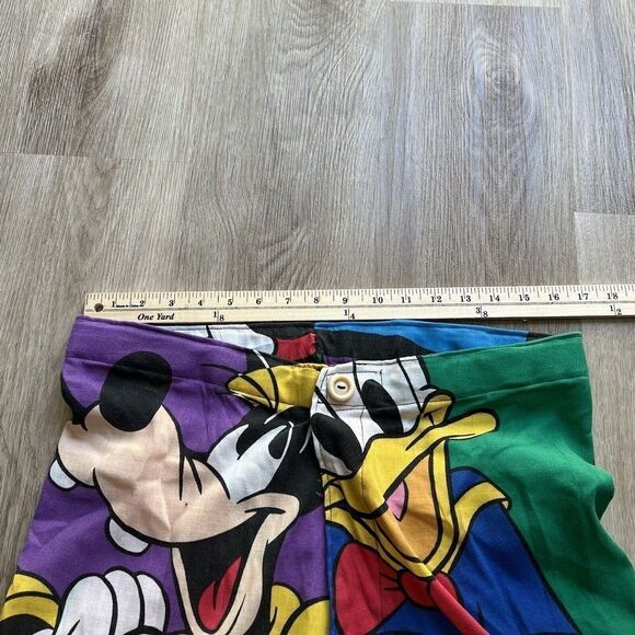 RARE Vintage Handmade Custom Walt Disney Mickey High Waist Skater Shorts 80s 90s - Picture 3 of 13